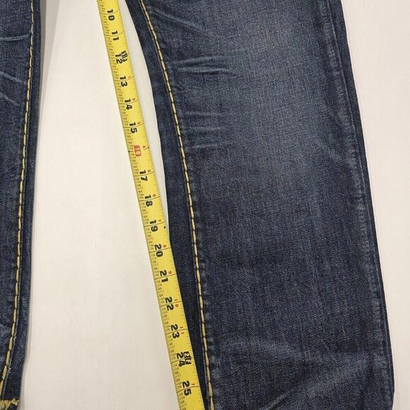 True Religion Ricky SUPER Stitch Geno Slim Fit Mens Blue Jeans 32‎ x 27 (EA-5) - Picture 4 of 16